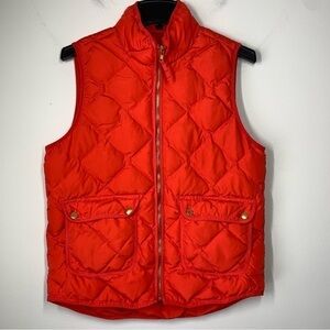 Woolrich Down Quilted Duck Puffer Vest
Red Full Zip Women's Size M with Pockets